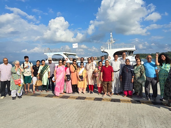 A group enjoying water sports in the Andaman sea