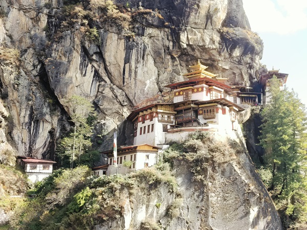 Tiger's Nest Monastery on a cliffside