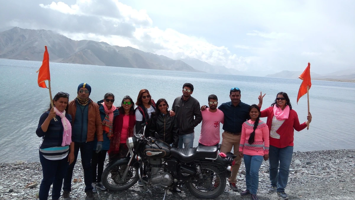 Spiritual meditation in the mountains