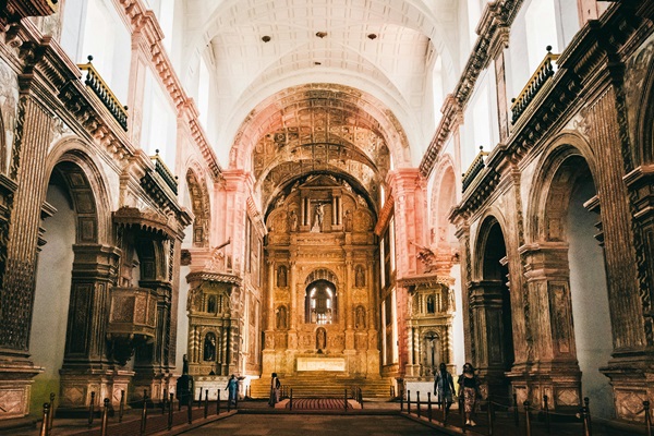 The iconic Basilica of Bom Jesus in Old Goa