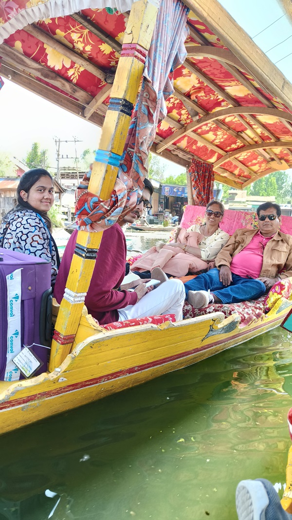 A houseboat on Dal Lake
