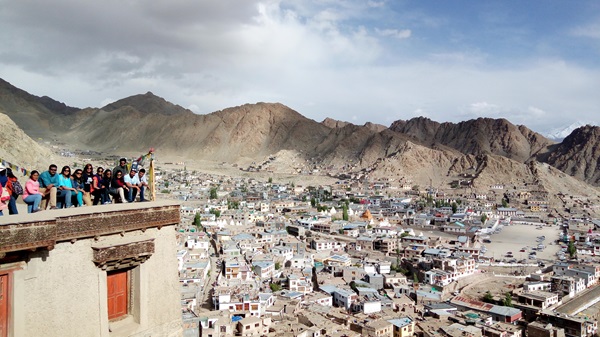 Thiksey Monastery perched on a hill