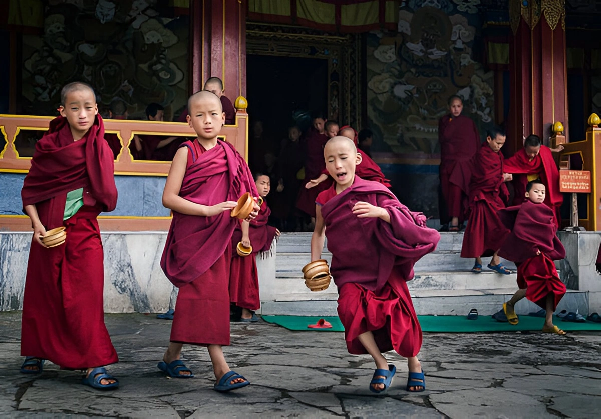 A view of the vibrant Tawang Monastery in Arunachal Pradesh