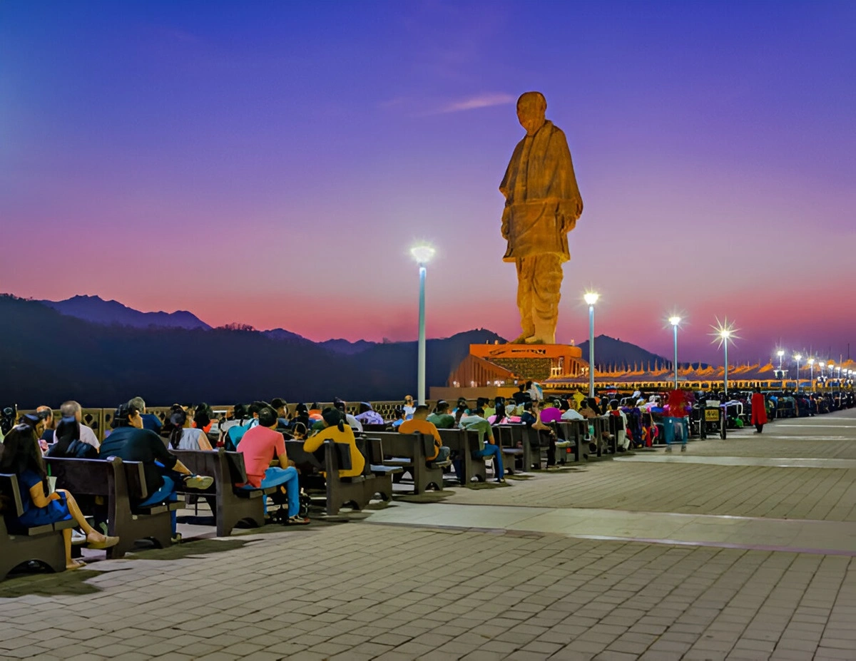 The magnificent Statue of Unity, the world's tallest statue