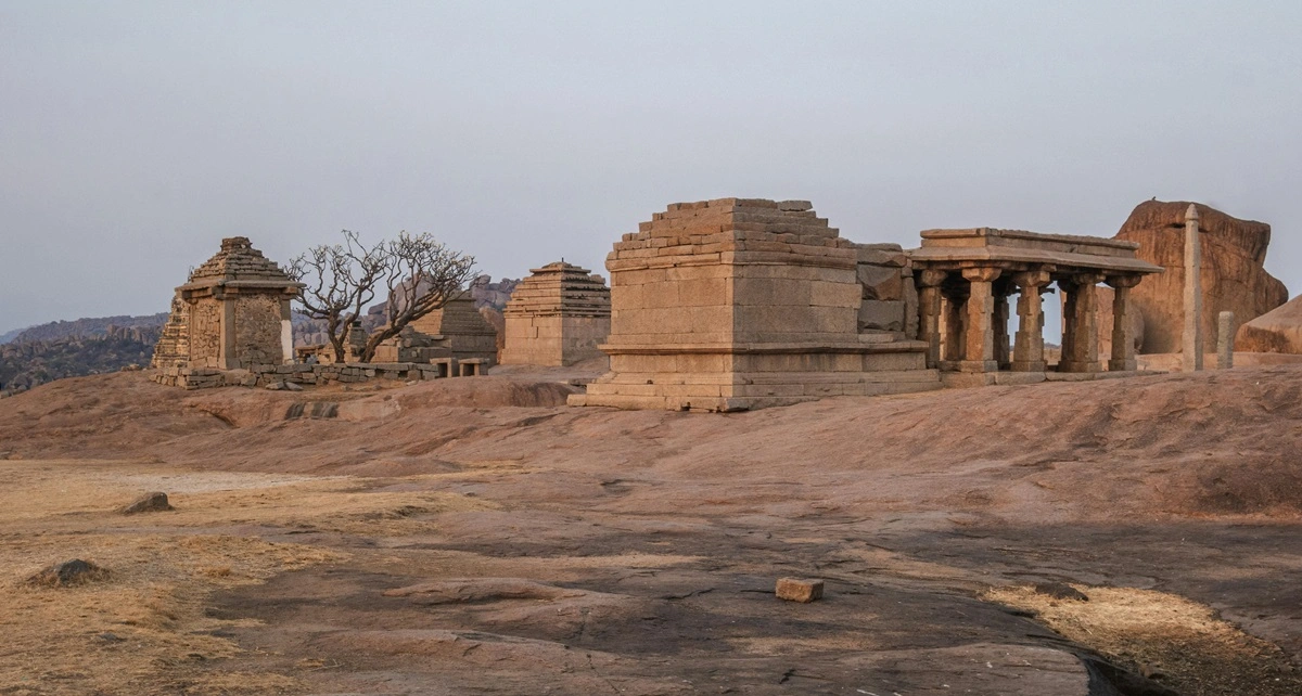 The iconic stone chariot at the Vittala Temple in Hampi, a UNESCO World Heritage Site