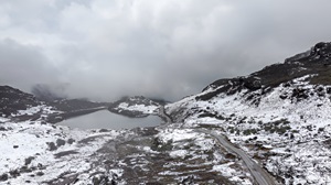 The Indo-China border at Bumla Pass