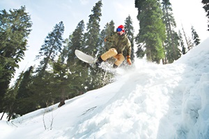 Enjoying snow activities at Kufri