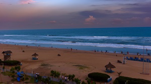 The pristine Golden Beach of Puri