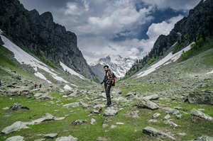 The beautiful Betaab Valley in Pahalgam