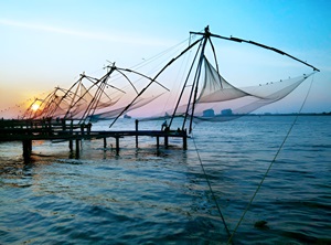 Chinese fishing nets in Cochin