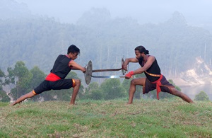 Kalaripayattu martial arts show