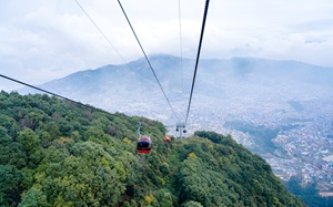 Manokamana Temple with a cable car