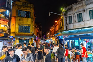 Vibrant streets of Hanoi's Old Quarter