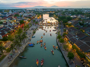 Hoi An Ancient Town with lanterns